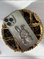 قاب موبایل آیفون خرگوش پولکی آکواریومی اکلیلی محافظ لنزدار - تصویر 3