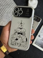 قاب موبایل آیفون پارتی سگ و گربه کرومی