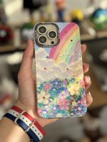 قاب موبایل آیفون دنیای فانتزی ابر و رنگین کمان - تصویر 2