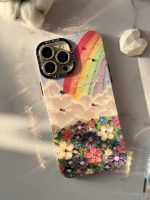 قاب موبایل آیفون دنیای فانتزی ابر و رنگین کمان - تصویر 3