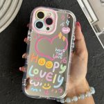 قاب موبایل ( آیفون - سامسونگ ) هپی لاولی آیینه ای