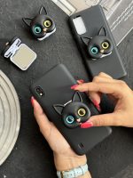قاب موبایل شیائومی گربه سیاه پاپسوکت آیینه ای