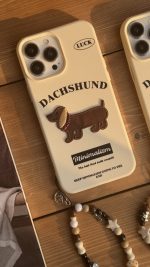 قاب موبایل آیفون سگ سوسیسی داکس هوند مینیاتوری - تصویر 2