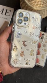 قاب موبایل ( آیفون - سامسونگ ) انیمال فرندز پاپیون خرگوش و سگ و خرسی - تصویر 2