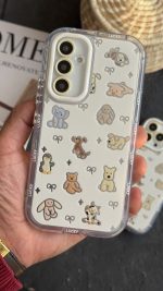 قاب موبایل ( آیفون - سامسونگ ) انیمال فرندز پاپیون خرگوش و سگ و خرسی - تصویر 3