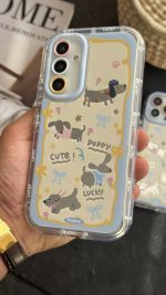 قاب موبایل ( آیفون - سامسونگ ) سگ ریز داکس هوند بازیگوش آیینه ای - تصویر 3