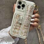 قاب موبایل آیفون شنل کنفی جاکارتی بندست بلند