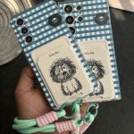 قاب موبایل سامسونگ سگ نقاشی کیوت جاکارتی + بندست