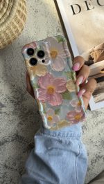 قاب موبایل ( آیفون ) گل همیشه بهار استایل 2 - تصویر 3