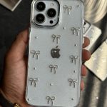 قاب موبایل ( آیفون - سامسونگ ) پاپیون ریز برجسته بیرنگ