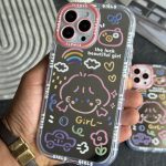 قاب موبایل آیفون دختر آیینه ای