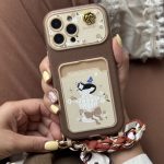 قاب موبایل ( آیفون ) گربه فلوریتا جاکارتی + بند اسکارف