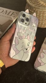 قاب موبایل آیفون گربه اشرافی شاینی - تصویر 3