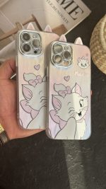 قاب موبایل آیفون گربه اشرافی شاینی - تصویر 2