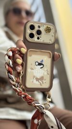 قاب موبایل ( آیفون ) گربه فلوریتا جاکارتی + بند اسکارف - تصویر 2