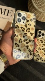 قاب موبایل ( آیفون ) آیس پلنگی طلایی - تصویر 2