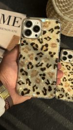 قاب موبایل ( آیفون ) آیس پلنگی طلایی