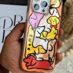 قاب موبایل آیفون سگ داگی رنگی شاینی براق