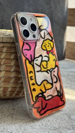 قاب موبایل آیفون سگ داگی رنگی شاینی براق - تصویر 2