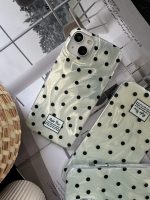 قاب موبایل آیفون یشمی سبز خال خالی - تصویر 2