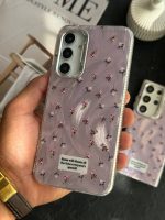 قاب موبایل سامسونگ گل رز اسپشیال کلاسیک شاینی صورتی