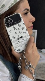 قاب موبایل آیفون بلک رز پاپیون ریز مشکی ( بدون بند ) - تصویر 3