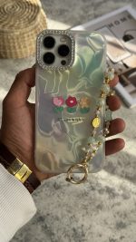 قاب موبایل آیفون سه گل سبز ( بدون بند ) - تصویر 3