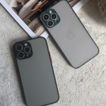 قاب موبایل آیفون پشت مات دور رنگی ( 2002 )