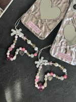 قاب موبایل آیفون گل ریز قلب آیینه ای موج دار رزگلد ( بدون بند ) - تصویر 3