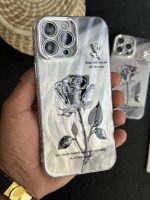 قاب موبایل آیفون گل رز سربی - تصویر 2