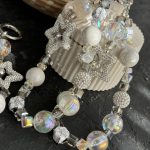 بند و آویز ستاره بزرگ نگین دار