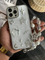 قاب موبایل آیفون ماه و ستاره برجسته گلکسی ( بدون بند )