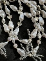 بند و آویز وایت پیرل پاپیون قلبی - تصویر 2