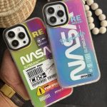 قاب موبایل آیفون اسپیس ناسا شبرنگ