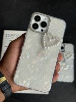 قاب موبایل آیفون ودینگ پارتی قلب مرواریدی