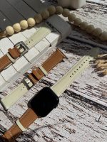 بند اپل واچ چرمی mocha mousse (کدw5059) - تصویر 3