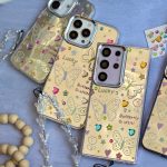 قاب نقاشی پروانه آینه ای با آویز سامسونگ و شیائومی (کدC2056)