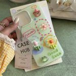 قاب گل برجسته زمینه سبز GOOD LUCK (کدC2107)