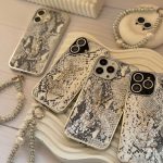 قاب YSL پایتون با آویز و محافظ لنز نگین دار (کدC1983)