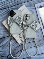 قاب پاپیون نقره ای با بند ژلاتینی (کدC2003) - تصویر 4