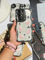 قاب کرومی پروانه و قلب صورتی آیفون و اندرویدی (کدC1825) - تصویر 8