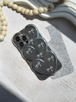 قاب قلبی اکلیلی پاپیونی نگین برجسته (کدC1823) - تصویر 3