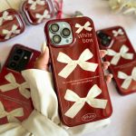 قاب چری white bow آیفون (کدC2095)