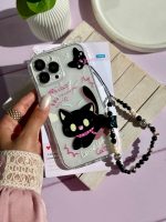 قاب گربه مشکی گوش دار با آویز (کدC2131) - تصویر 2