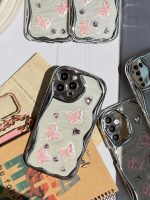 قاب کرومی پروانه و قلب صورتی آیفون و اندرویدی (کدC1825) - تصویر 5