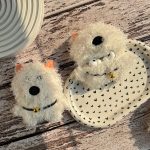 کاور ایرپاد سگ سفید زنگوله دار پشمالو (کدa0202)