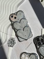 قاب قلبی اکلیلی پاپیونی نگین برجسته (کدC1823) - تصویر 4