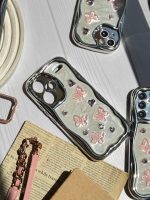 قاب کرومی پروانه و قلب صورتی آیفون و اندرویدی (کدC1825) - تصویر 3