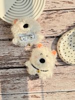 کاور ایرپاد سگ سفید زنگوله دار پشمالو (کدa0202) - تصویر 3