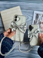 قاب پاپیون نقره ای با بند ژلاتینی (کدC2003) - تصویر 5